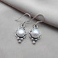 925 SOLID STERLING SILVER NATURAL PEARL DANGLING EARRINGS GIFT FOR HER