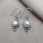 925 SOLID STERLING SILVER NATURAL PEARL DANGLING EARRINGS GIFT FOR HER