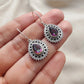 925 SOLID STERLING SILVER NATURAL MYSTIC QUARTZ GEMSTONE DANGLING EARRINGS GIFT FOR HER