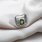 925 SOLID STERLING SILVER NATURAL PERIDOT GEMSTONE HANDMADE RING, ALL SIZES AVAILABLE