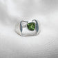 925 SOLID STERLING SILVER NATURAL PERIDOT GEMSTONE HANDMADE RING, ALL SIZES AVAILABLE