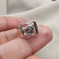 925 SOLID STERLING SILVER NATURAL BLACK RUTILE GEMSTONE HANDMADE RING, ALL SIZES AVAILABLE