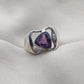 925 SOLID STERLING SILVER NATURAL AMETHYST GEMSTONE HANDMADE RING, ALL SIZES AVAILABLE