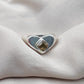 925 SOLID STERLING SILVER NATURAL CITRINE GEMSTONE HANDMADE RING HEART DESIGN , ALL SIZES AVAILABLE