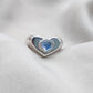 925 SOLID STERLING SILVER NATURAL RAINBOW MOONSTONE GEMSTONE HANDMADE RING HEART DESIGN , ALL SIZES AVAILABLE