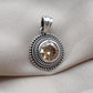 925 SOLID STERLING SILVER NATURAL CITRINE GEMSTONE HANDMADE PENDANT
