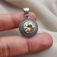 925 SOLID STERLING SILVER NATURAL CITRINE GEMSTONE HANDMADE PENDANT
