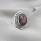 925 SOLID STERLING SILVER NATURAL PURPLE LABRADORITE GEMSTONE HANDMADE RING, ALL SIZES AVAILABLE