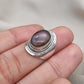 925 SOLID STERLING SILVER NATURAL PURPLE LABRADORITE GEMSTONE HANDMADE RING, ALL SIZES AVAILABLE