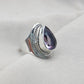 925 SOLID STERLING SILVER NATURAL AMETHYST GEMSTONE HANDMADE RING, ALL SIZES AVAILABLE