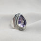 925 SOLID STERLING SILVER NATURAL AMETHYST GEMSTONE HANDMADE RING, ALL SIZES AVAILABLE