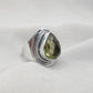 925 SOLID STERLING SILVER NATURAL LEMON QUARTZ GEMSTONE HANDMADE RING, ALL SIZES AVAILABLE