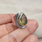 925 SOLID STERLING SILVER NATURAL LEMON QUARTZ GEMSTONE HANDMADE RING, ALL SIZES AVAILABLE