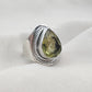 925 SOLID STERLING SILVER NATURAL LEMON QUARTZ GEMSTONE HANDMADE RING, ALL SIZES AVAILABLE