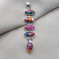 925 SOLID STERLING SILVER NATURAL SPINY OYSTER TURQUOISE GEMSTONE MARQUISE SHAPE HANDMADE PENDANT