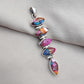 925 SOLID STERLING SILVER NATURAL SPINY OYSTER TURQUOISE GEMSTONE MARQUISE SHAPE HANDMADE PENDANT