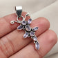 925 SOLID STERLING SILVER NATURAL AMETHYST GEMSTONE BUTTERFLY DESIGN HANDMADE PENDANT