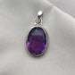 925 SOLID STERLING SILVER NATURAL AMETHYST GEMSTONE HANDMADE PENDANT