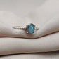925 SOLID STERLING SILVER NATURAL LABRADORITE GEMSTONE HANDMADE RING, ALL SIZES AVAILABLE