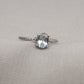 925 SOLID STERLING SILVER NATURAL CRYSTAL QUARTZ GEMSTONE HANDMADE RING, ALL SIZES AVAILABLE