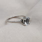 925 SOLID STERLING SILVER NATURAL CRYSTAL QUARTZ GEMSTONE HANDMADE RING, ALL SIZES AVAILABLE