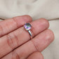 925 SOLID STERLING SILVER NATURAL MYSTIC TOPAZ GEMSTONE HANDMADE RING, ALL SIZES AVAILABLE