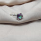 925 SOLID STERLING SILVER NATURAL MYSTIC TOPAZ GEMSTONE HANDMADE RING, ALL SIZES AVAILABLE