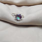 925 SOLID STERLING SILVER NATURAL MYSTIC TOPAZ GEMSTONE HANDMADE RING, ALL SIZES AVAILABLE