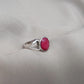925 SOLID STERLING SILVER NATURAL RUBY GEMSTONE HANDMADE RING, ALL SIZES AVAILABLE