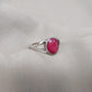 925 SOLID STERLING SILVER NATURAL RUBY GEMSTONE HANDMADE RING, ALL SIZES AVAILABLE