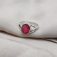 925 SOLID STERLING SILVER NATURAL RUBY GEMSTONE HANDMADE RING, ALL SIZES AVAILABLE