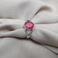 925 SOLID STERLING SILVER NATURAL RUBY GEMSTONE HANDMADE RING, ALL SIZES AVAILABLE