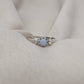 925 SOLID STERLING SILVER NATURAL BLUE LACE AGATE GEMSTONE HANDMADE RING, ALL SIZES AVAILABLE