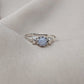 925 SOLID STERLING SILVER NATURAL BLUE LACE AGATE GEMSTONE HANDMADE RING, ALL SIZES AVAILABLE