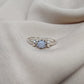 925 SOLID STERLING SILVER NATURAL BLUE LACE AGATE GEMSTONE HANDMADE RING, ALL SIZES AVAILABLE