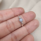 925 SOLID STERLING SILVER NATURAL BLUE LACE AGATE GEMSTONE HANDMADE RING, ALL SIZES AVAILABLE