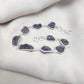 925 SOLID STERLING SILVER NATURAL RAW TANZANITE HANDMADE BRACELET,8 INCHES