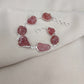 925 SOLID STERLING SILVER NATURAL RAW STRAWBERRY QUARTZ HANDMADE BRACELET