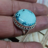 925 SOLID STERLING SILVER NATURAL TURQUOISE GEMSTONES HANDMADE RING, ALL SIZES AVAILABLE