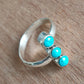925 SOLID STERLING SILVER NATURAL TURQUOISE GEMSTONES HANDMADE RING, ALL SIZES AVAILABLE