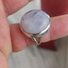 925 SOLID STERLING SILVER NATURAL RAINBOW MOONSTONE GEMSTONES HANDMADE RING, ALL SIZES AVAILABLE