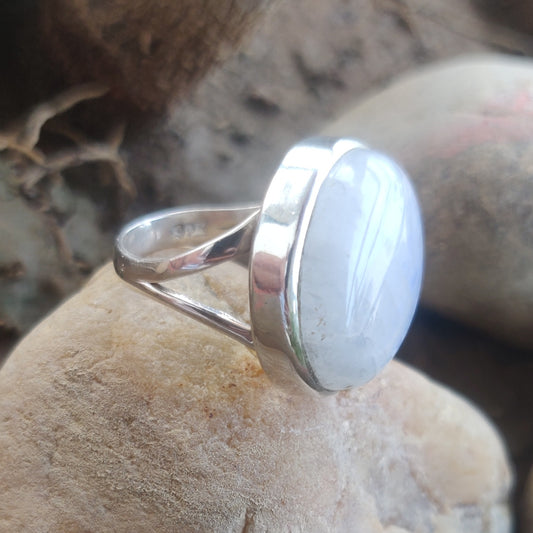 925 SOLID STERLING SILVER NATURAL RAINBOW MOONSTONE GEMSTONES HANDMADE RING, ALL SIZES AVAILABLE