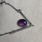 925 SOLID STERLING SILVER NATURAL AMETHYST HANDMADE NECKLACE,18 INCHES