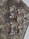 925 SOLID STERLING SILVER NATURAL RAINBOW MOONSTOONE GEMSTONE HOOK EARRING