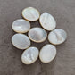AAA+ QUALITY MOTHER OF PEARL OVAL SHAPE CABOCHON FLAT BACK CALIBRATED GEMSTONES, ALL SIZES AVAILABLE