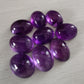 NATURAL AMETHYST OVAL SHAPE FLAT BACK CABOCHON AAA+ QUALITY CALIBRATED GEMSTONES. ALL SIZES AVAILABLE
