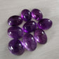 NATURAL AMETHYST OVAL SHAPE FLAT BACK CABOCHON AAA+ QUALITY CALIBRATED GEMSTONES. ALL SIZES AVAILABLE