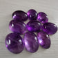NATURAL AMETHYST OVAL SHAPE FLAT BACK CABOCHON AAA+ QUALITY CALIBRATED GEMSTONES. ALL SIZES AVAILABLE
