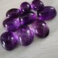 NATURAL AMETHYST OVAL SHAPE FLAT BACK CABOCHON AAA+ QUALITY CALIBRATED GEMSTONES. ALL SIZES AVAILABLE