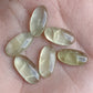 NATURAL PREHNITE CABOCHON FLAT BACK BIG OVAL SHAPE CALIBRATED GEMSTONES, ALL SIZES AVAILABLE